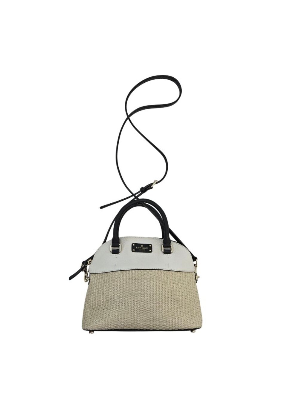 Kate Spade Grove Street Mini Straw Carli Convertible Satchel Bag